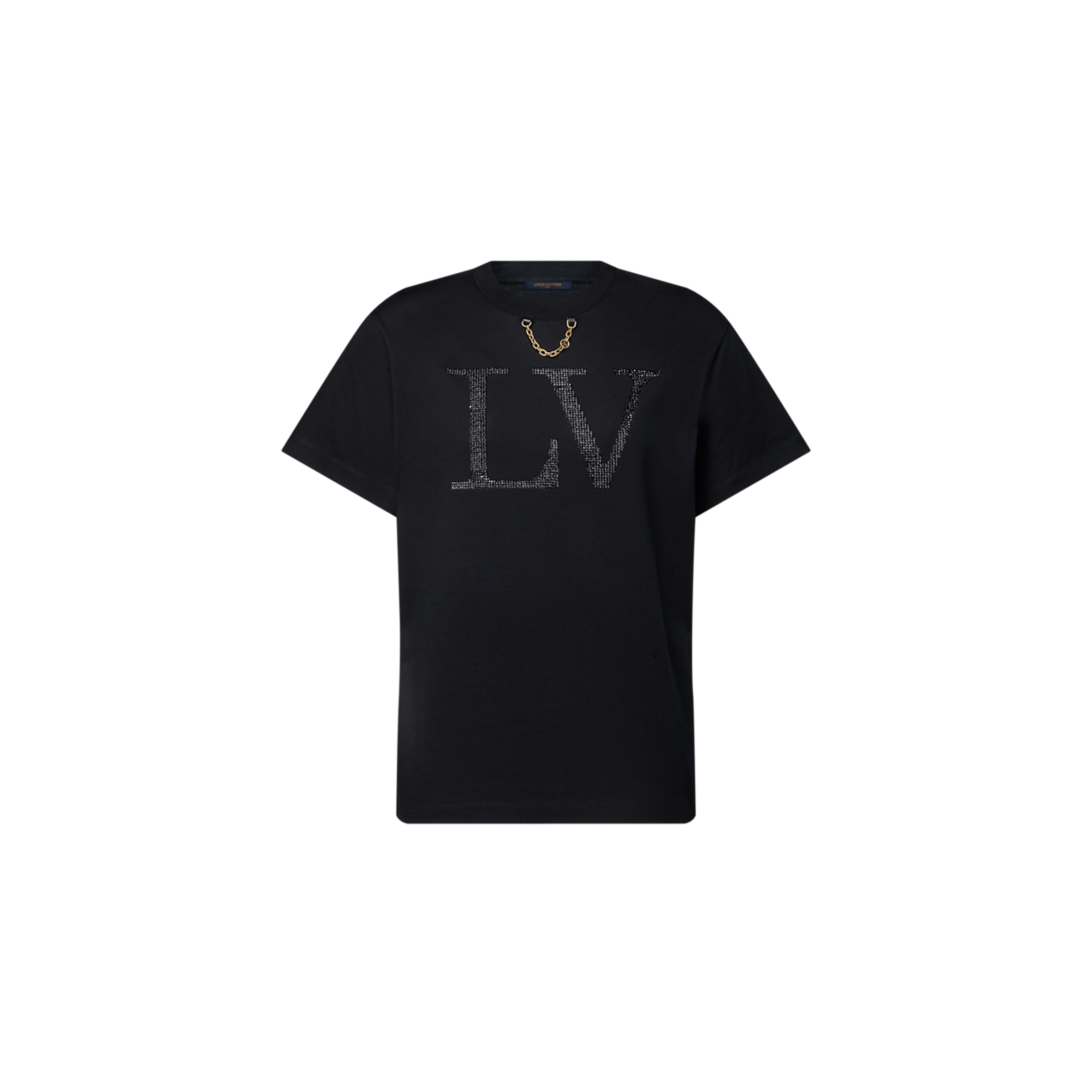 LOUIS VUITTON RHINESTONE SIGNATURE T-SHIRT 1AI415 LOUIS VUITTON RHINESTONE SIGNATURE T-SHIRT 1AI415